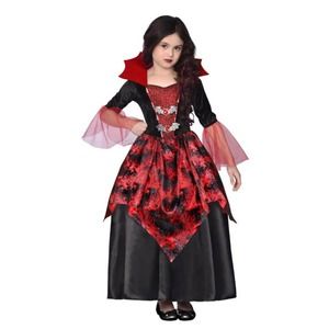 Vampire Princess Kids Costume - Red and Black
